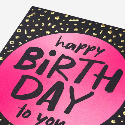 Birthday pink balloon Birthday Card