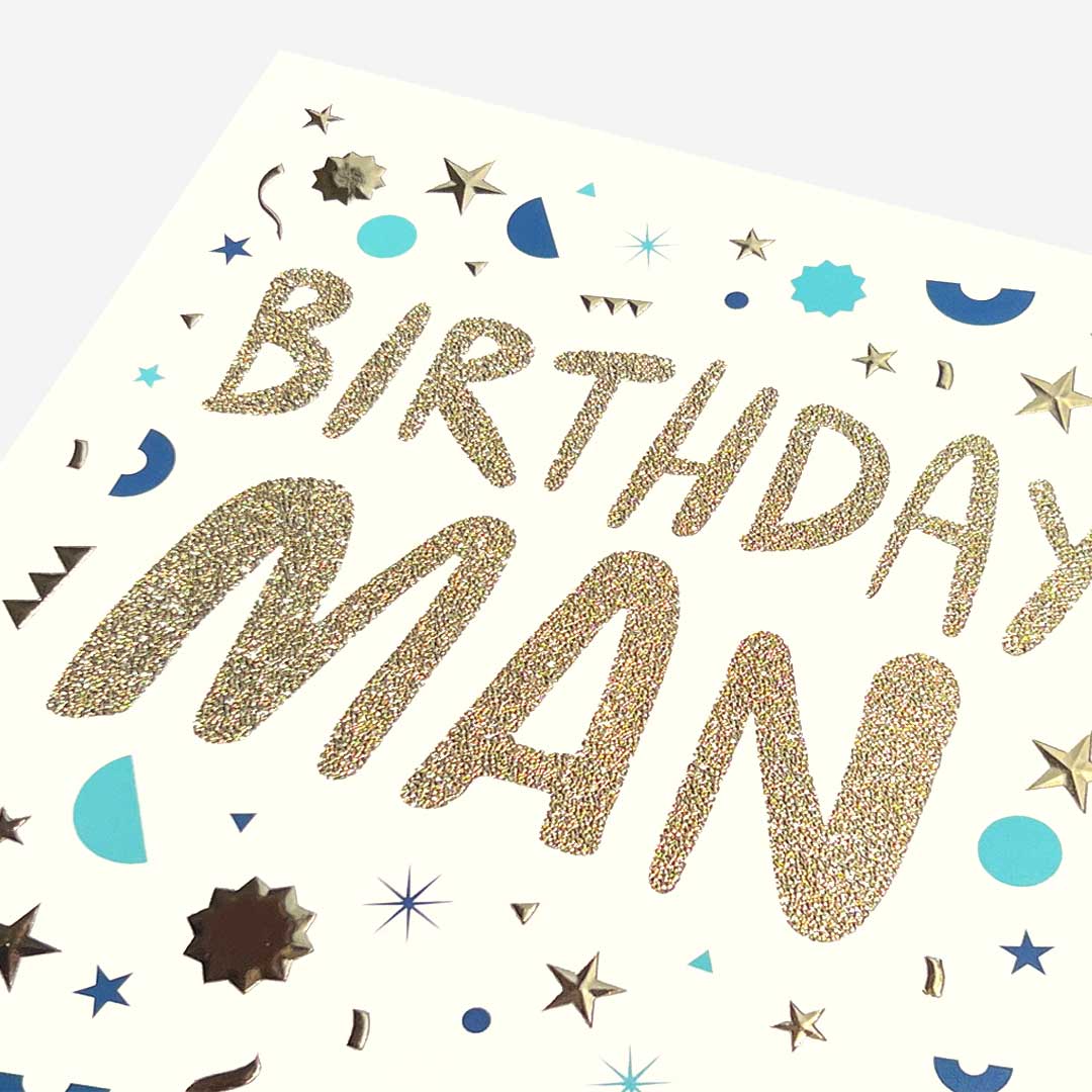 Birthday Man Confetti Card