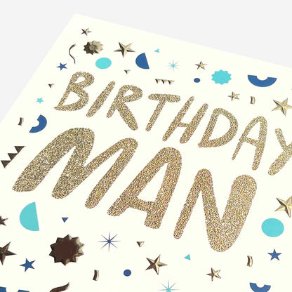 Birthday Man Confetti Card