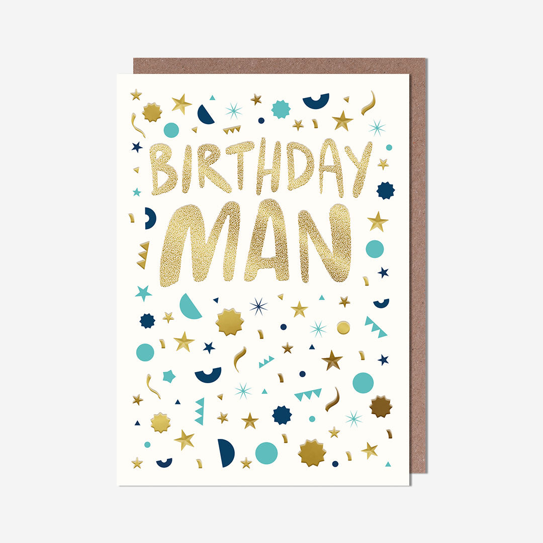 Birthday Man Confetti Card
