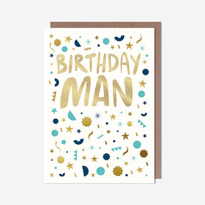 Birthday Man Confetti Card
