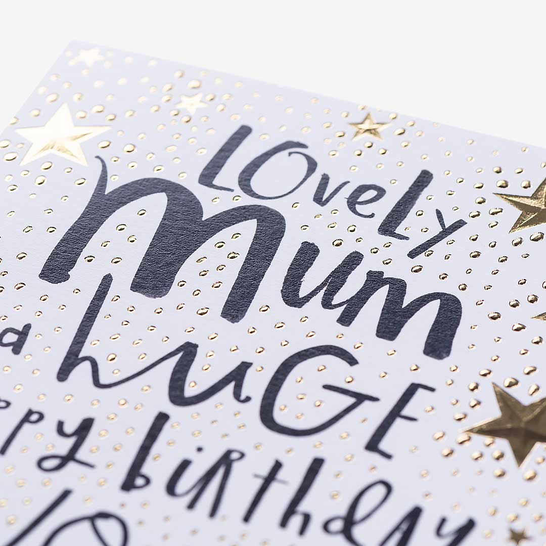 Lovely Mum Stars Birthday Card
