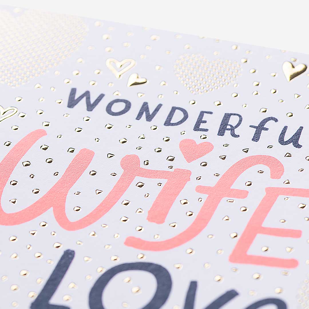 I Love You Wife Birthday Card