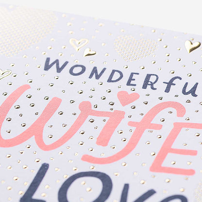 I Love You Wife Birthday Card