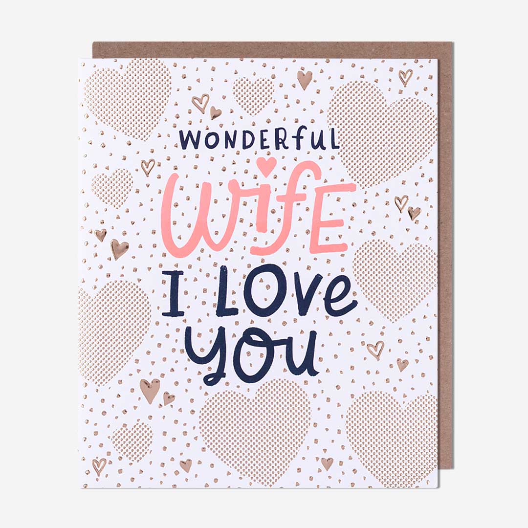 I Love You Wife Birthday Card