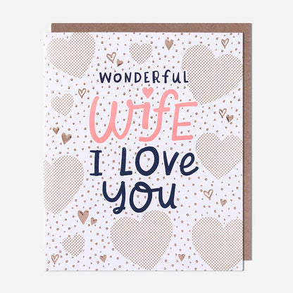 I Love You Wife Birthday Card