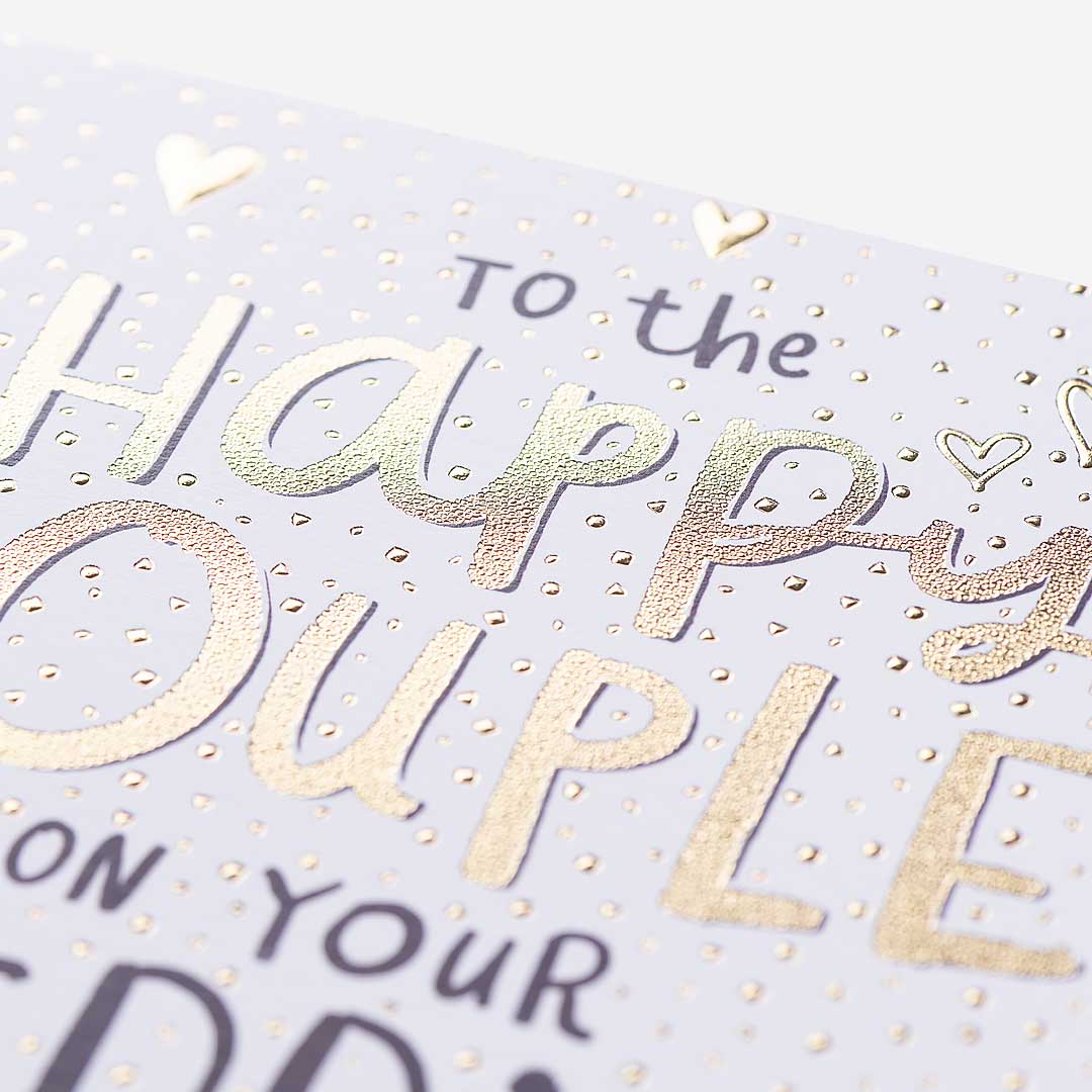 Happy Couple On Your Wedding Day Card