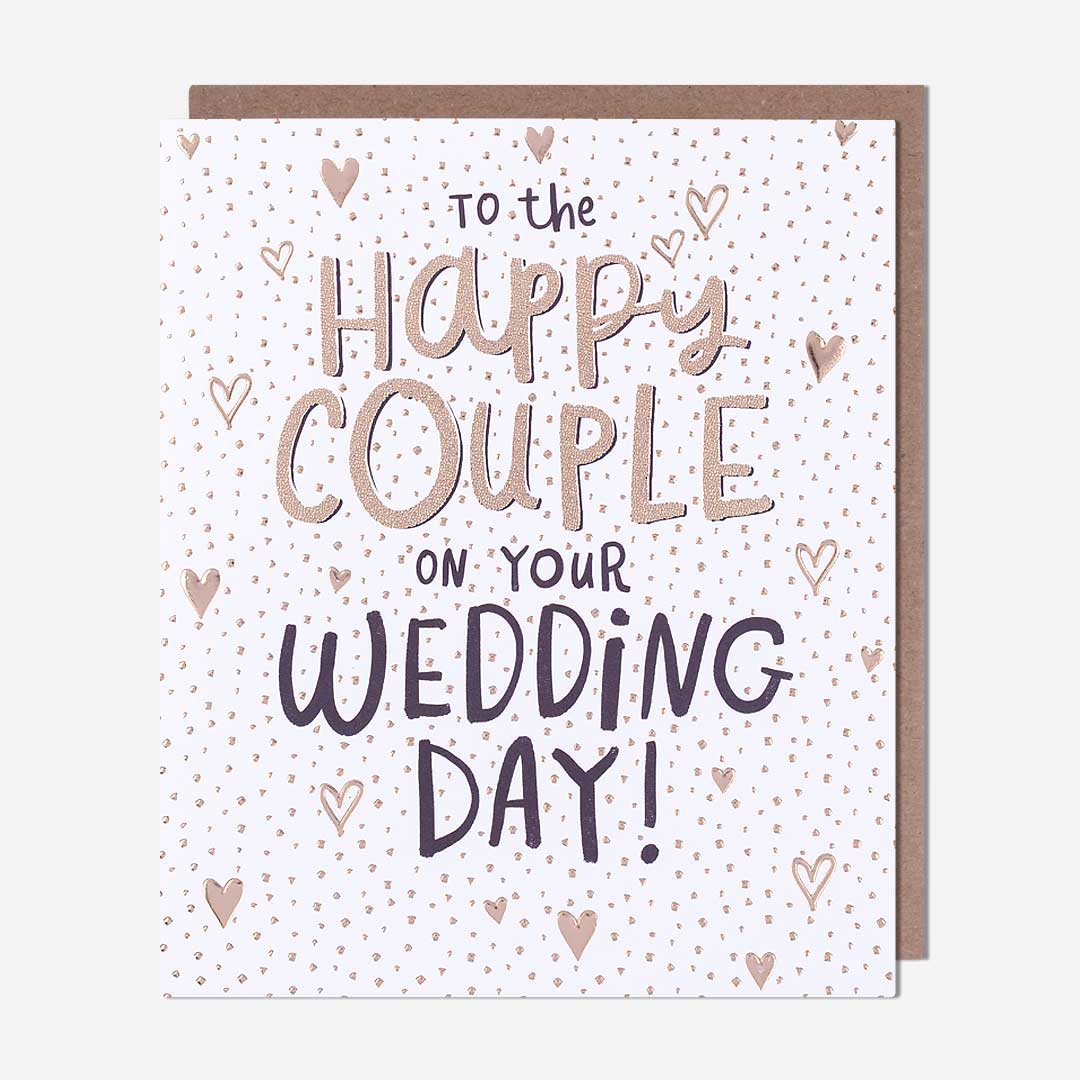 Happy Couple On Your Wedding Day Card
