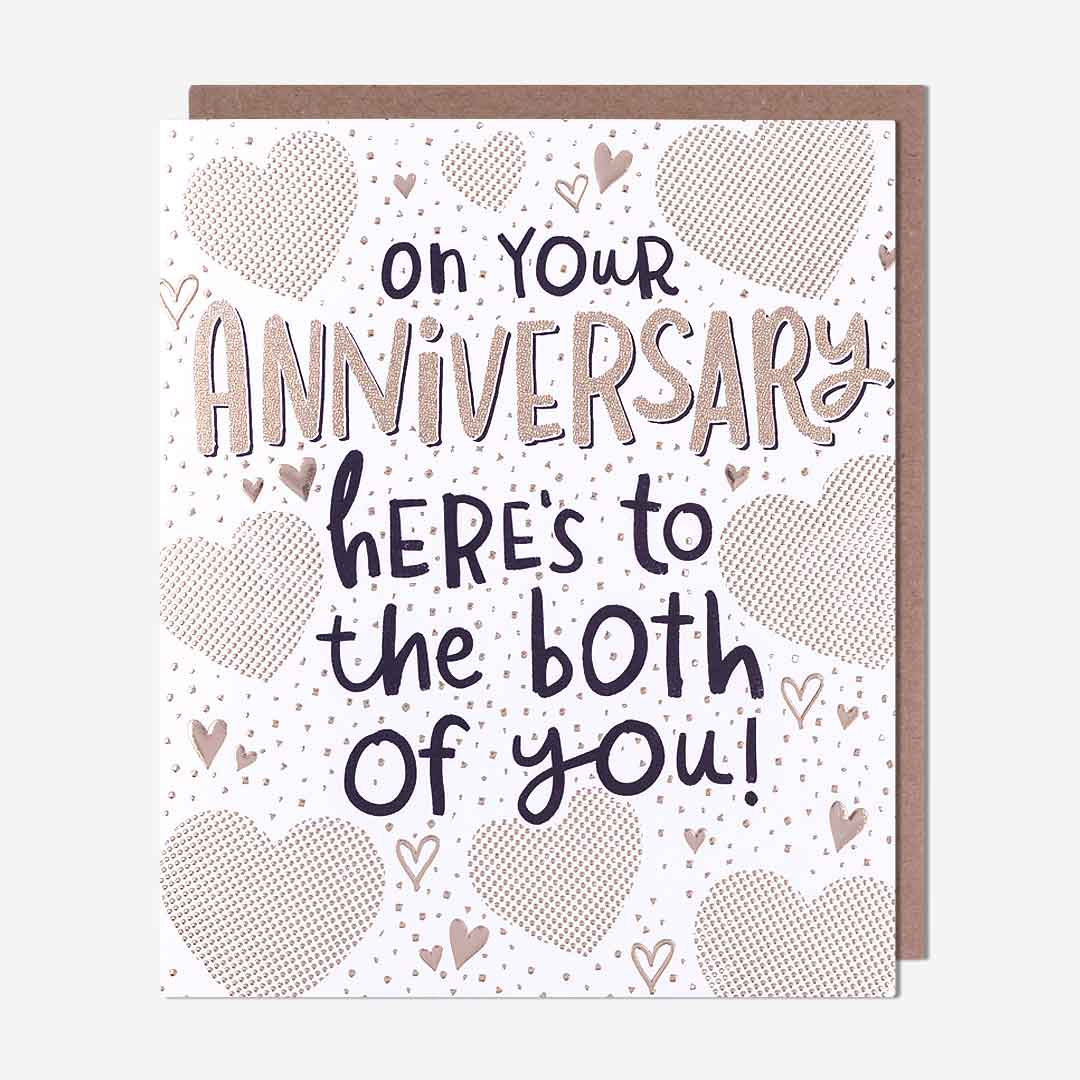 Here's To You Both Anniversary Card