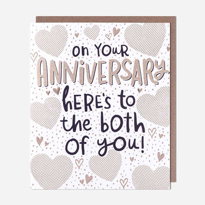 Here's To You Both Anniversary Card