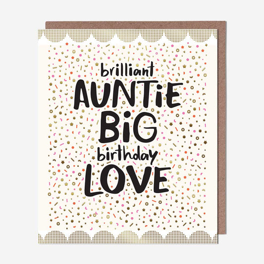 Auntie big birthday love Auntie Birthday Card