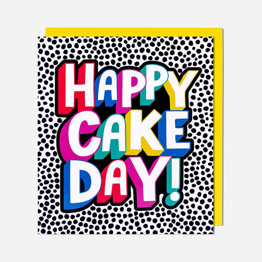 Happy Cake Day Dots Birthday Card