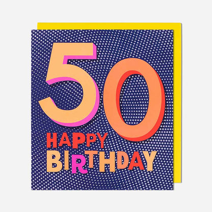 50 Happy Birthday Card