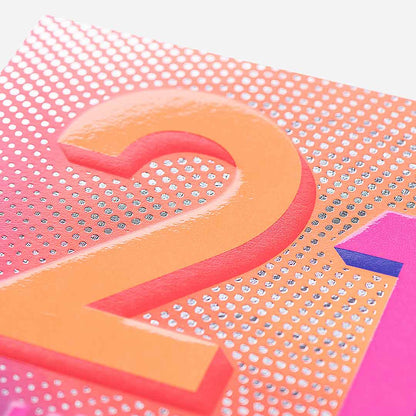 21 Young, Wild & Free! 21St Birthday Card