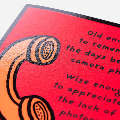 Phone Lack Of Photographic Evidence Birthday Card