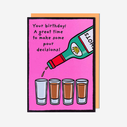 Time To Make Poor Decisions Birthday Card