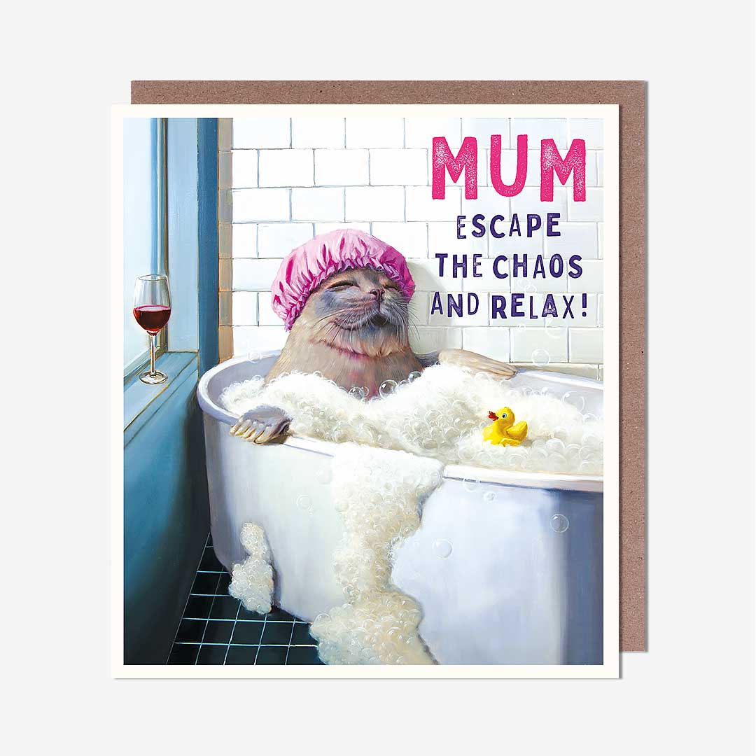 Escape The Chaos Mum Birthday Card