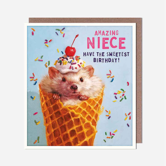 Hamster Niece Birthday Card