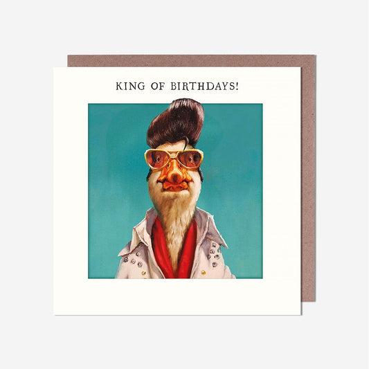 King Of Birthdays Duck Birthday Card