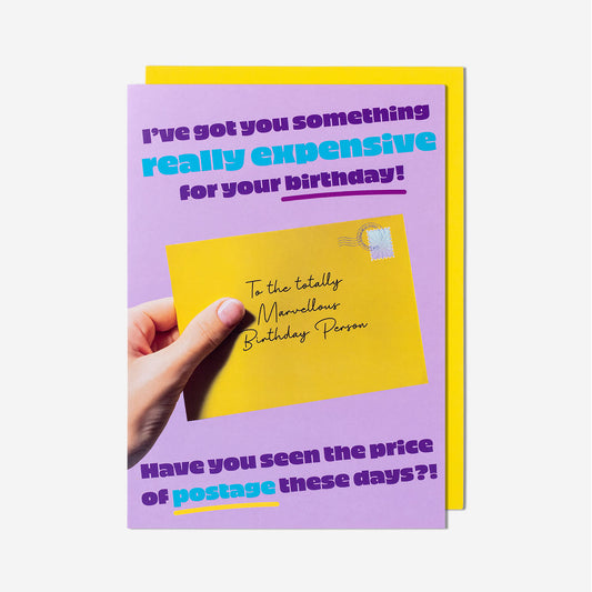 Expensive Postage Birthday Birthday Card