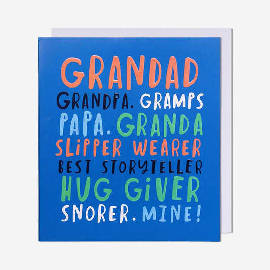 Grandad, Grandpa, Gramps, Etc Birthday Card