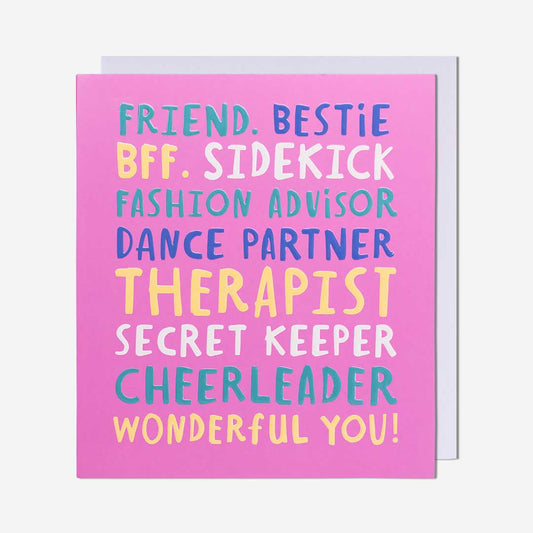 Bestie. Bff. Sidekick General Card
