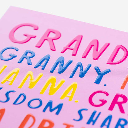 Grandma, Granny, Nan, Etc Birthday Card